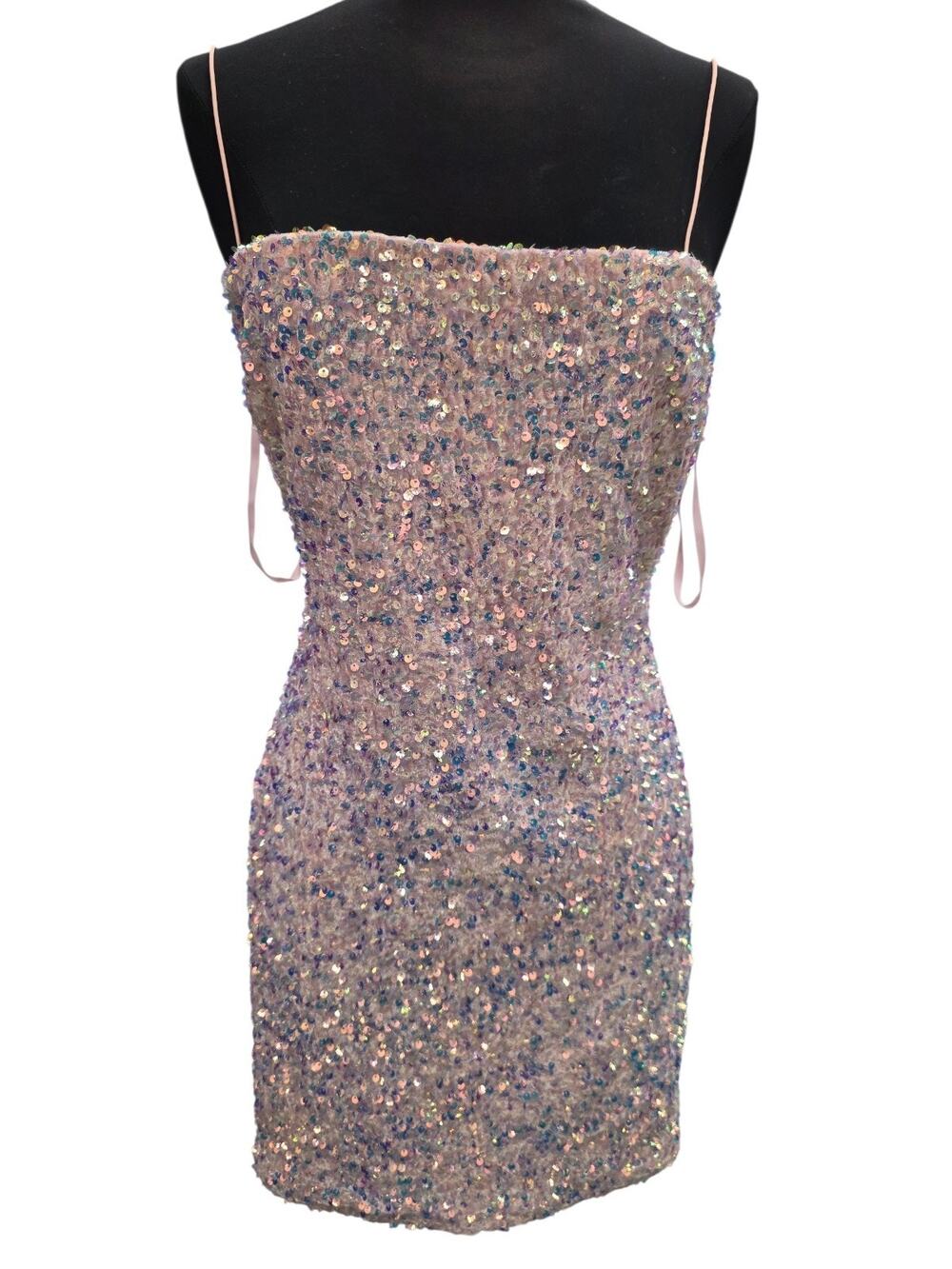 Windsor Pink Bumblegum Sparkle Sequin Dress Size Large Party Dress